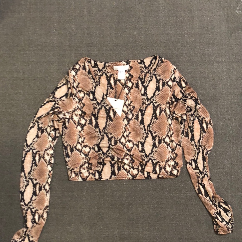 Charlotte Russe snake crop top